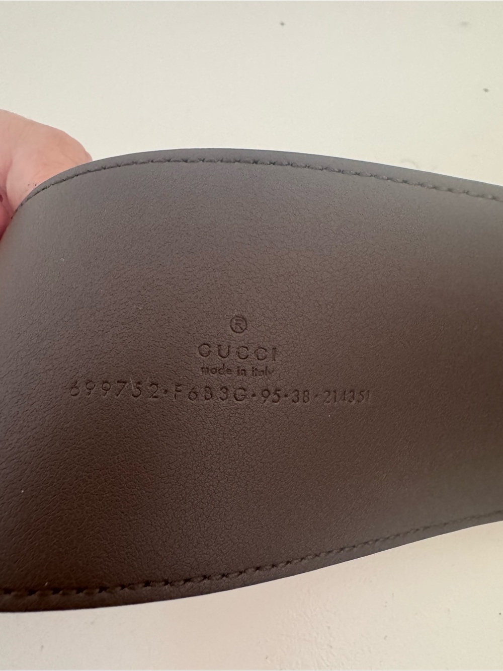 Gucci Beige and Brown GG Canvas Belt with Gold Double G Buckle - Picture 7 of 12